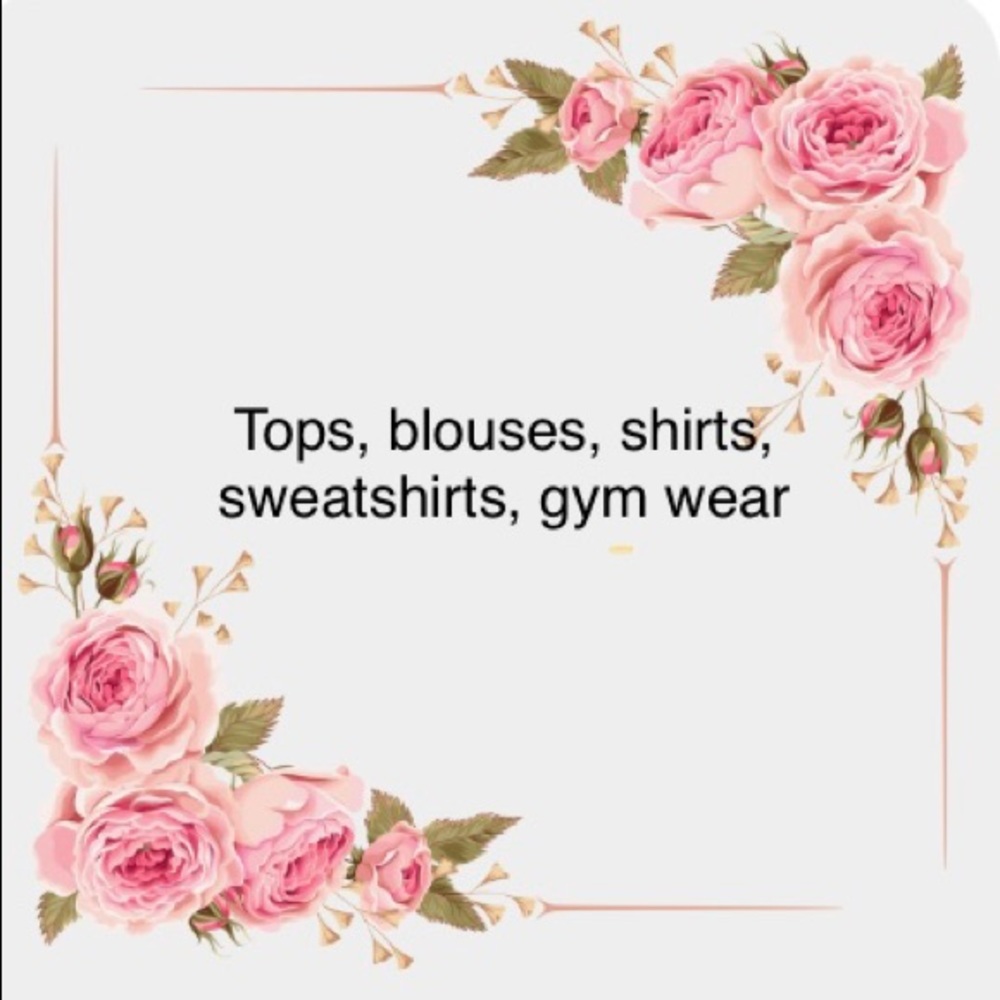 Tops, shirts, etc listed here